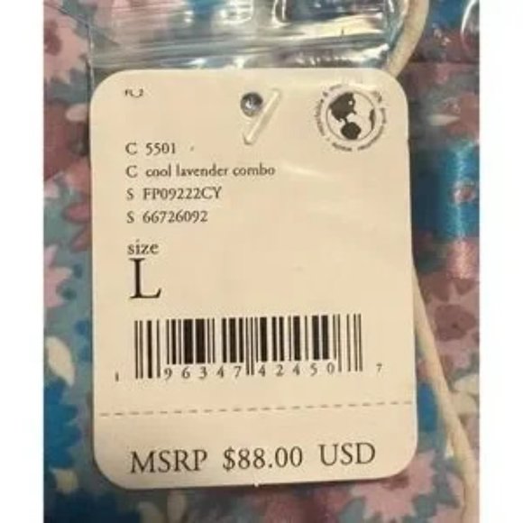 56% OFF 3Pc Nwt Free People Pillow Talk Satin Pajama Set LAVENDER & Nwt Earrings - Picture 4 of 7